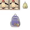 Trendy Japanese Style Unisex Kids Backpack Large Capacity Breathable Canvas Book Bag
