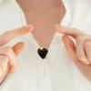 Gold-plated Heart-shaped Necklace Adjustable Pendant Necklaces Photo Album Necklace  Jewelry Gifts