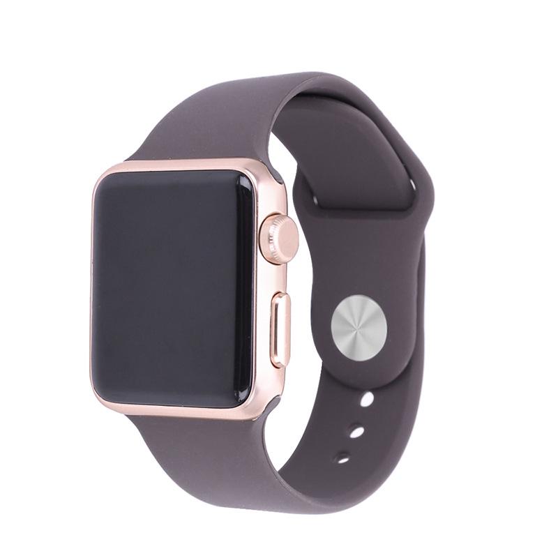 Apple Silicone Strap for Apple Watch Series 1-9/SE, Classic Sports Band