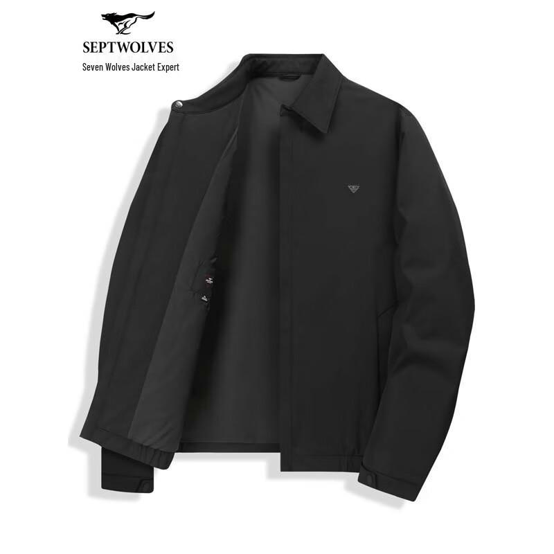 SEPTWOLVES Men's Versatile Warm Thin Cotton Jacket
