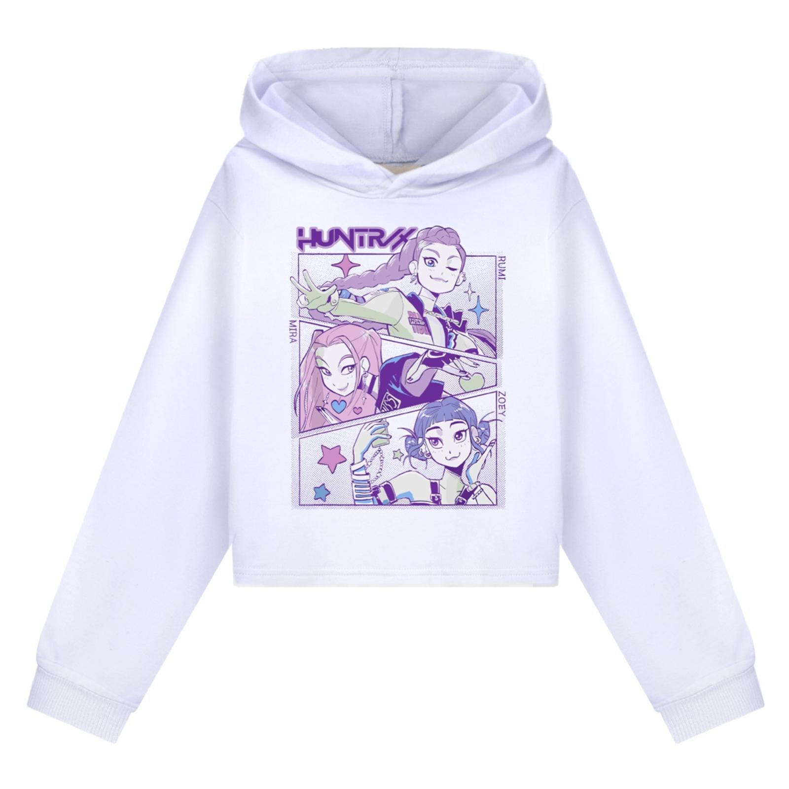 

Детский пуловер с длинным рукавом, свободного кроя, с принтом букв, капюшоном на шнурке 110 белый