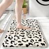 VIKAMA Leopard Print Carpet Personalized Doormat Soft Bathroom Mat Welcome Mat Soft Carpet For Live Room Rug For Bedroom Home De