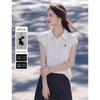 Women's Skin-Friendly Polo Knit Short Sleeve Shirt
