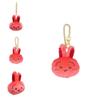 Adorable Plush Keychain Featuring Red Rabbit Head Usachi With Soft Pp Cotton Filling