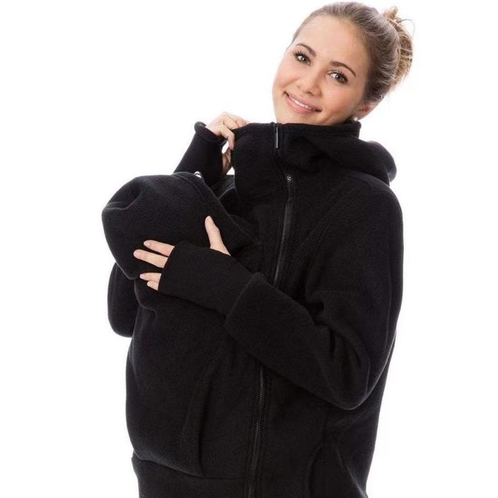 Evropsko-americká multifunkční klokaní mikina pro matku s taškou pro miminko na podzim/zimu