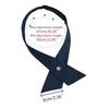 [Elerevyo] Women's & Men's Adjustable Cross Bow Tie, Solid Snap Button Tie, School Uniform, Navy Blue, One Size