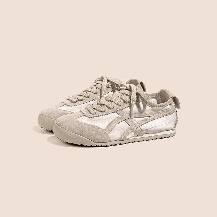 Soft leather retro German training shoes women's 2025 spring new thick-soled color matching lace-up versatile casual shoes sports Forrest Gump shoes