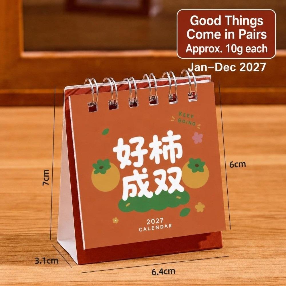 2027 Desktop Calendar Mini Memo Planner Durable Desk Calendar  Tabletop