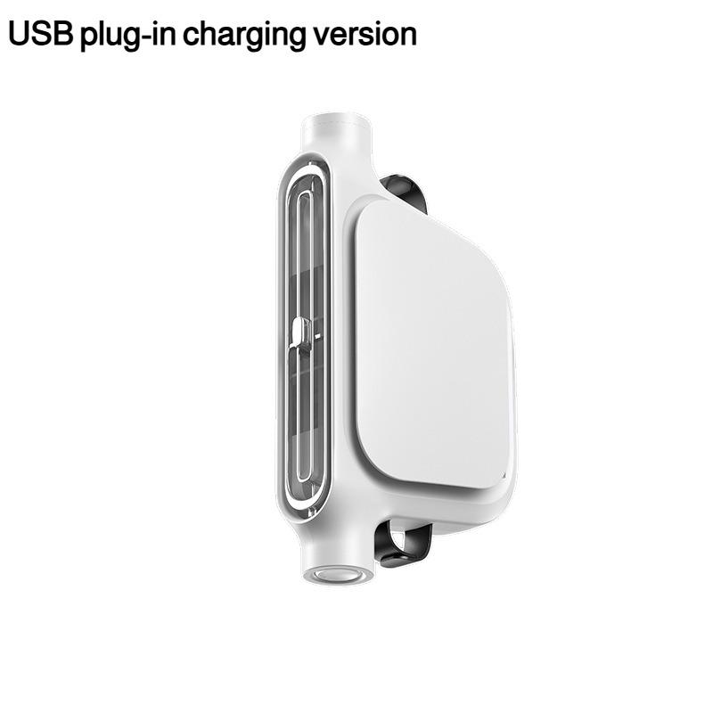

2026 Rechargeable Car Seat Headrest Fan 3 Speeds 3000mah Battery Dual Turbo Wind Car Fan For Backseat Cooling In Vehicles