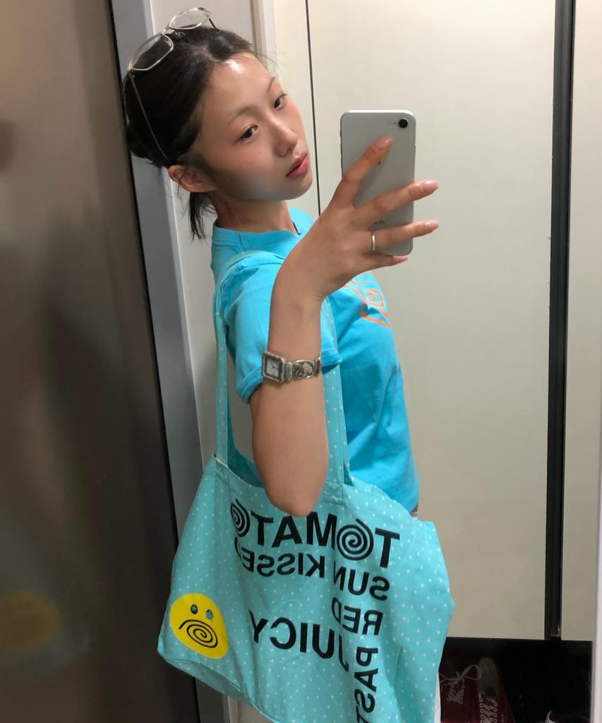 Kikki Spiral Logo T-Shirt Okinawa Blue