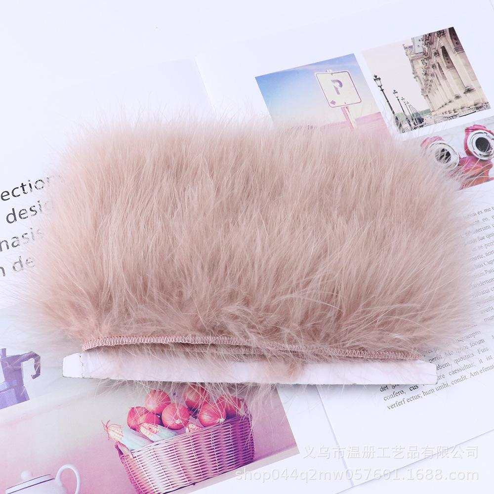 5-7Cm Bone-Cut Full Flannel Edge Stage Clothing Material Turkey Fluff Skirt Barbie Diy