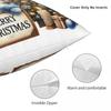 Christmas Snowman Pillow Case Cushion Cover Square Graphic Pillow Cover Kawaii Pillowcases For Sofa Home Decorative