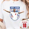 2026 Vintage Jude Bellingham Meditation Portrait Soft Cotton England Team Casual Short Sleeve T Shirt
