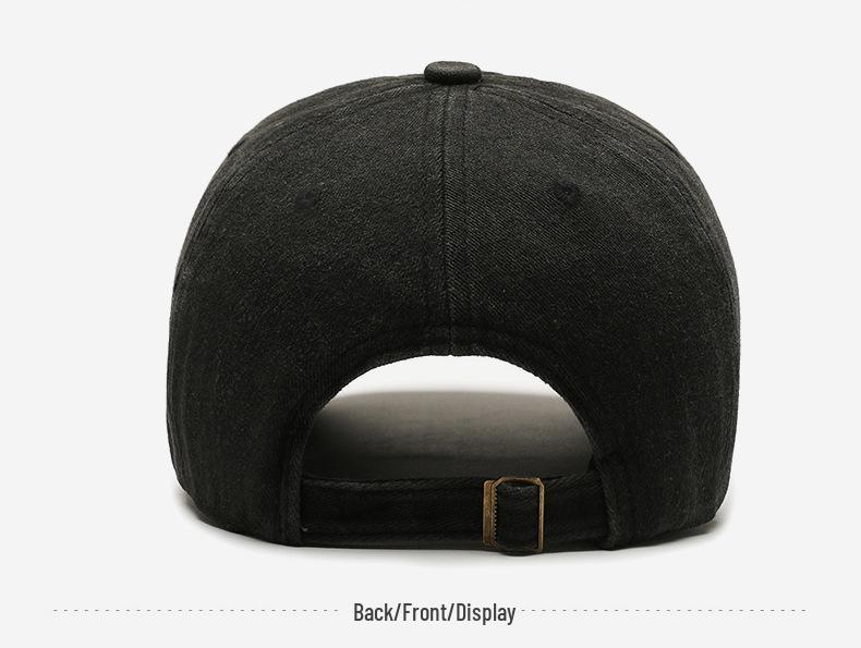 Trendige Herren-Baseballkappe im Vintage-Stil mit Stickerei: Europäische & Amerikanische Sonnenblende