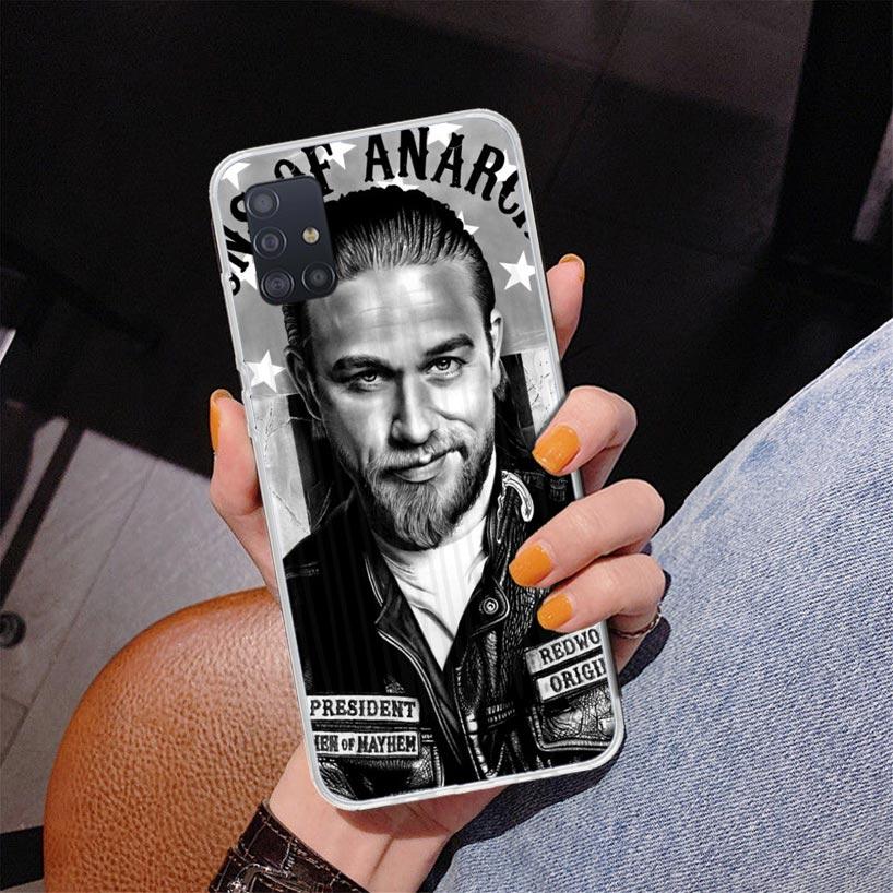 Sons Of Anarchy Black Phone Case For Samsung Galaxy A52 A32 A22 A12 A51 A31 A50S A30S A20S A10S Note 20 Ultra 10 Plus S10 A72 A7