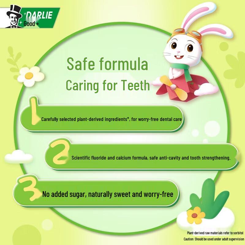 Darlie Kids Baby Rabbit Anti-Cavity Fluoride Toothpaste 4x40g