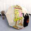 Barbapapapattern, automatic folding umbrella, portable and foldable design, 8 ribs, a Christmas or birthday gift.