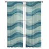 Lines Waves Waves Gradient Voile Sheer Curtains For Living Room Window Chiffon Tulle Curtain Kitchen Bedroom Drapes Home Decor