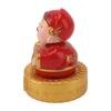 Cai Shen Statue Solar Power Shaking Head Vivid Decorative Chinese Feng Shui Sculpture for Car