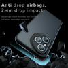 For Honor 400 Pro 5G (Global) Case Skin-Touch TPU + PC Matte Phone Back Cover, Transparent Black