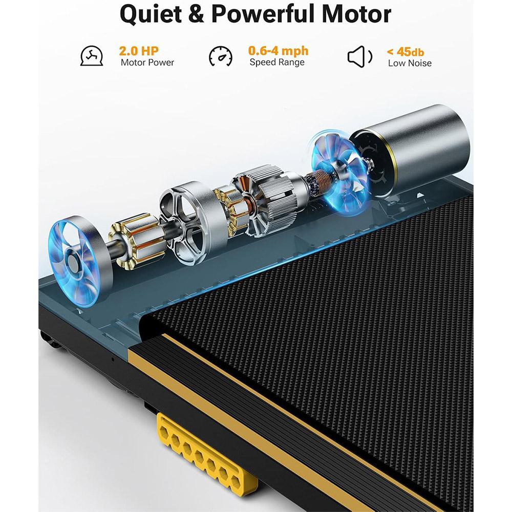 הליכון UREVO Spacewalk E1 משופץ, בולמי זעזועים כפולים, תצוגת LED ושלט רחוק, הספק מנוע 2.0 כ"ס, טווח מהירות 0.6-4 מייל לשעה