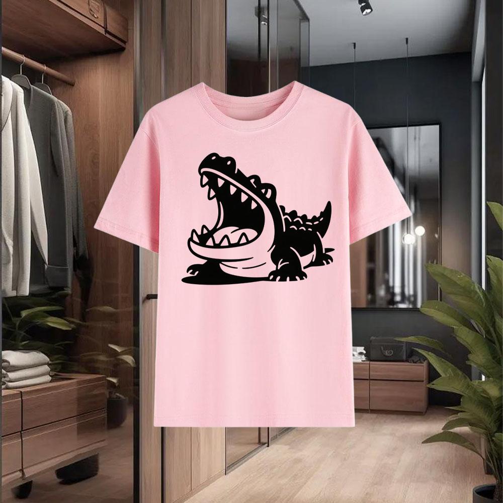 Men's Short - Sleeved T - Shirt Made of 100% Pure Cotton Summer-Appropriate Style with Loose Fit Realistic Simple Design Style