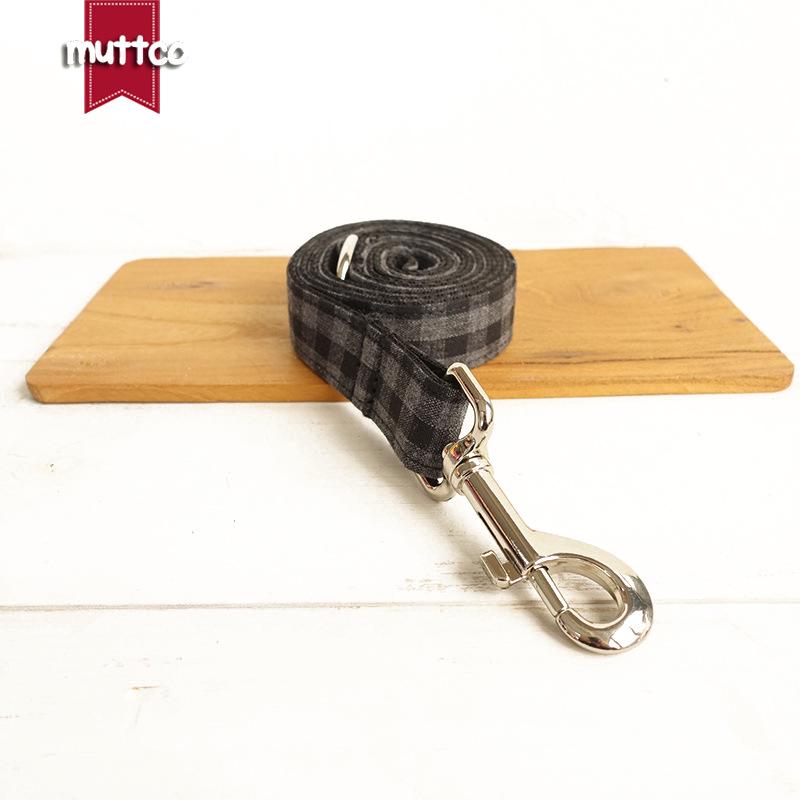 MUTTCO Thickened Dog Collar & Leash with Metal Buckle UDL-075 M