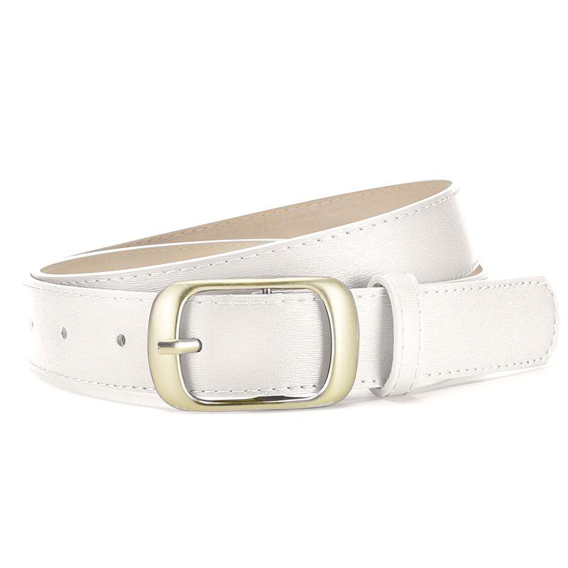 New Minimalist and Fashionable Women's Belt with Temperament White Belt Casual Pants Jeans Women's Decorative Belt