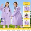 Children's Raincoat for Boys and Girls, First Grade Kindergarten Primary School Students, Special Heavy Rain Protection with Backpack Space