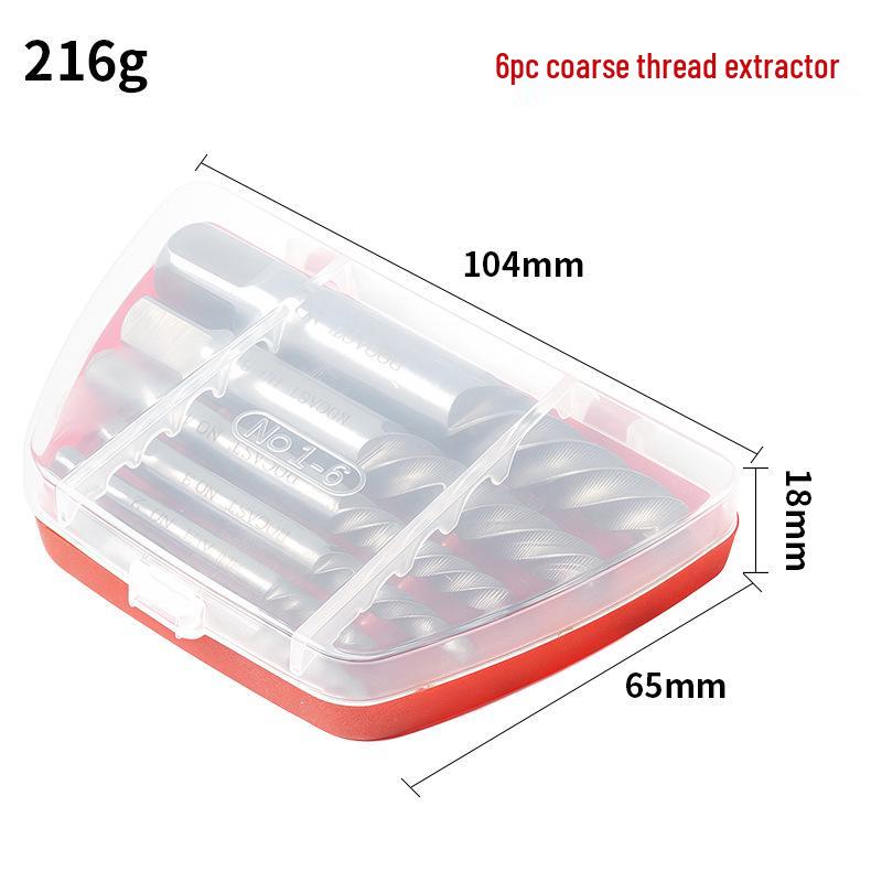 High-Speed Steel Double-Ended Screw Extractor Set 4341