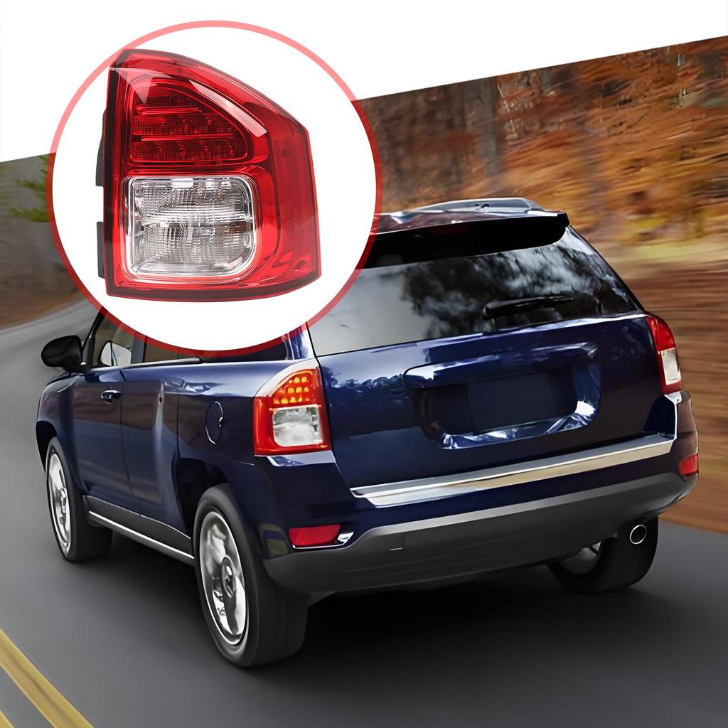 For JEEP Compass 2011 2012 2013 Turn Signal Warning Tail Light LED Taillight Brake Lamp Replaces Replacement Tail Light