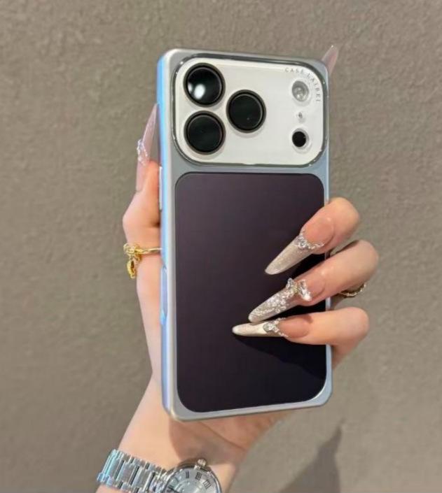 Gradient Color Block iPhone 17 Pro Max Case - Compatible with iPhone 16 Pro/15/14 Full Coverage