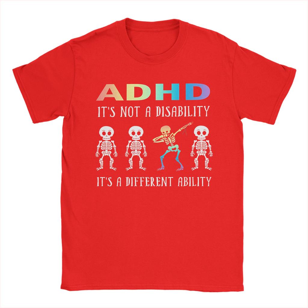 ADHD Iti S Not Disability TShirt Summer Fashion TShirts Mens Cotton O Neck Oversized Tees Short Sleeves Street Style Tshirt