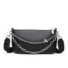 Genuine Leather Women'S Bag Trendy Fashion Simple Chain Shoulder Messenger Bag First Layer Cowhide Small Bag