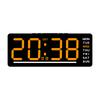 Digital LED Alarm Clock Date TEMP Brightness Adjustment Electronic Clock Kids Bedside Mute Snooze Clock 12/24H USB Powered