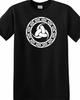 Viking Triple Horn Odin Knot Runes T Shirt Tee Huginn Muninn FREE KEY CHAIN
