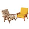 Dollhouses Sofa Collection Wood Frame Fabric Cover 1/12 Scale Miniature Living Room Furniture for Models