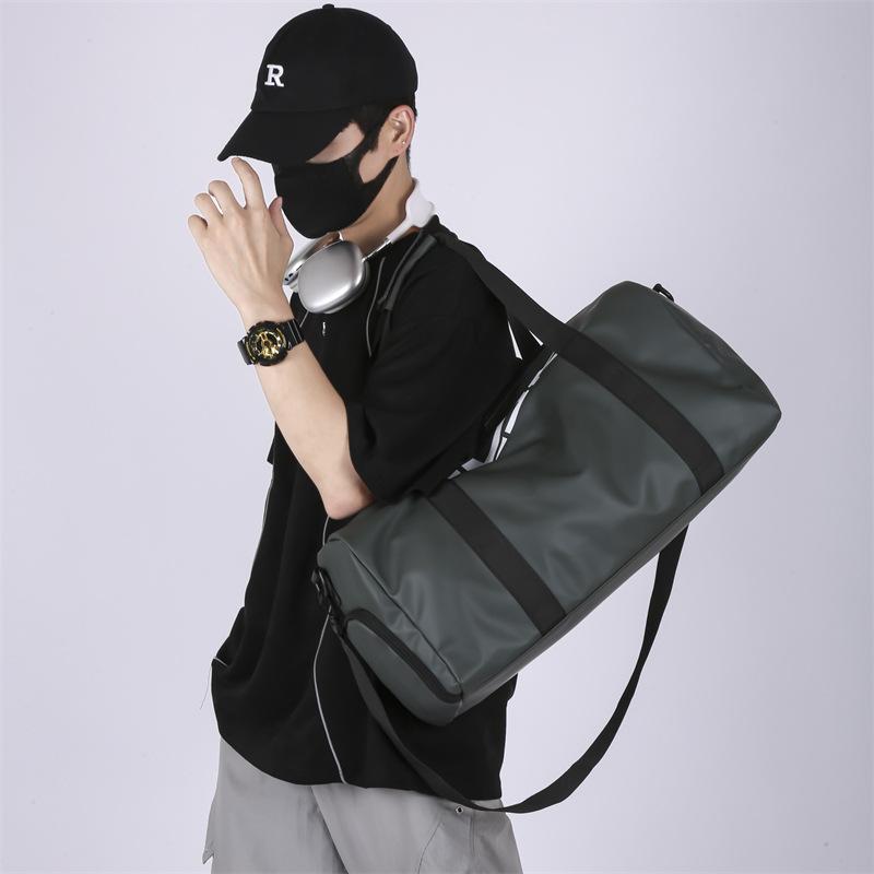 Men's Fashionable and Simple Pressure-relieving Handbags with Shoes and Silo Commuting Versatile Fitness Bags Can Be Used To Pull Rods