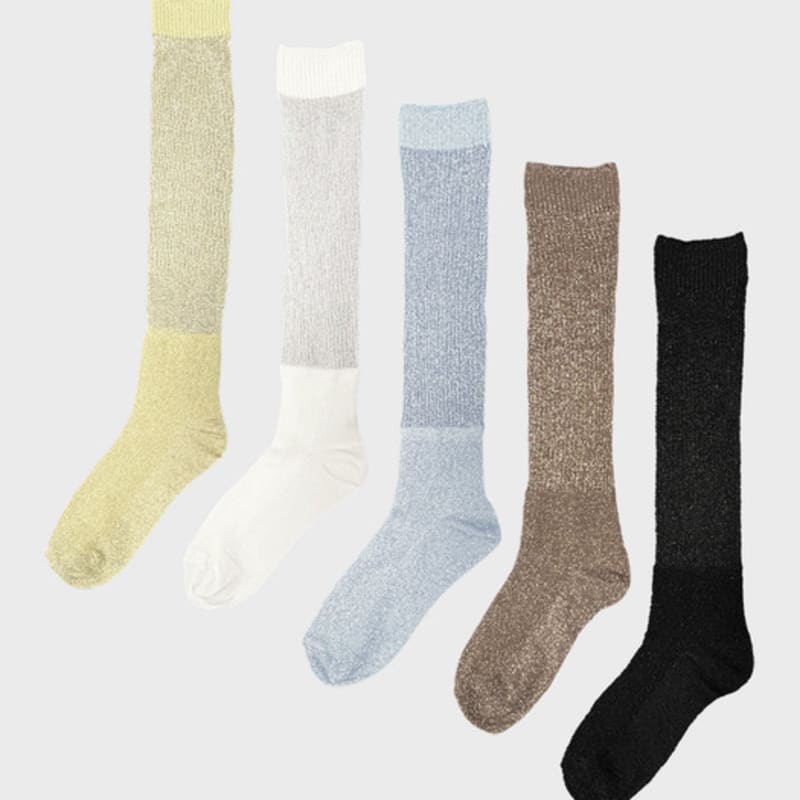 TSH Glitter See-Through Socks 5 Colors