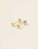 Minimalpiercing 14K Candle Mini Ball Flower Piercing Earrings