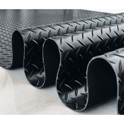 Ybaymy Garage Mat, Garage Floor Mat, Rubber Mat, Light Truck Rubber Mat, 3mm Thick, 1m Wide, 5m Long, Non-Slip Surface, Insulated, Suitable for Parkin