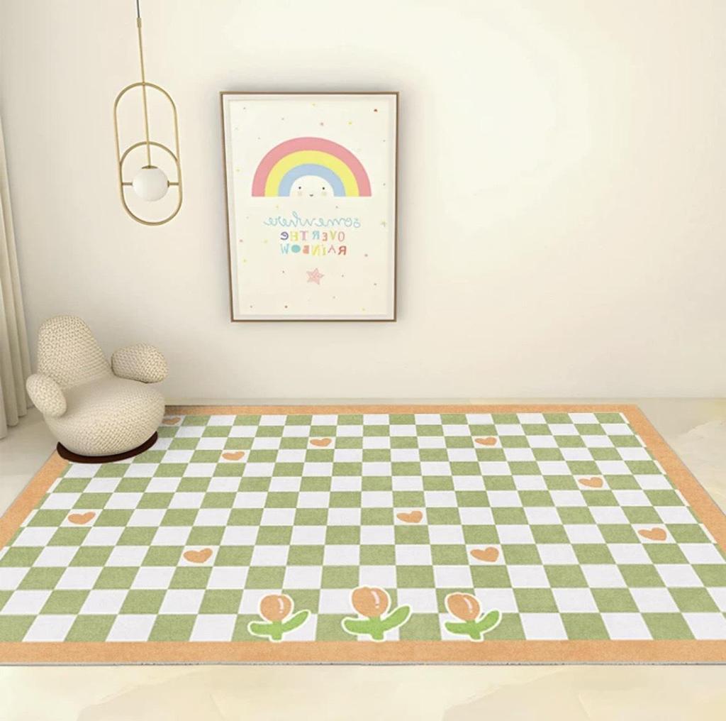 Plush Imitation Cashmere Carpet - Thick, Year-Round Floor Mat for Bedroom or Living Room