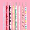Ice Cream Shoelaces for Sneakers Mandarin Duck Powder Green Shoe Laces Flowing Shoelace Colorful Flower Ins Shoes Strings
