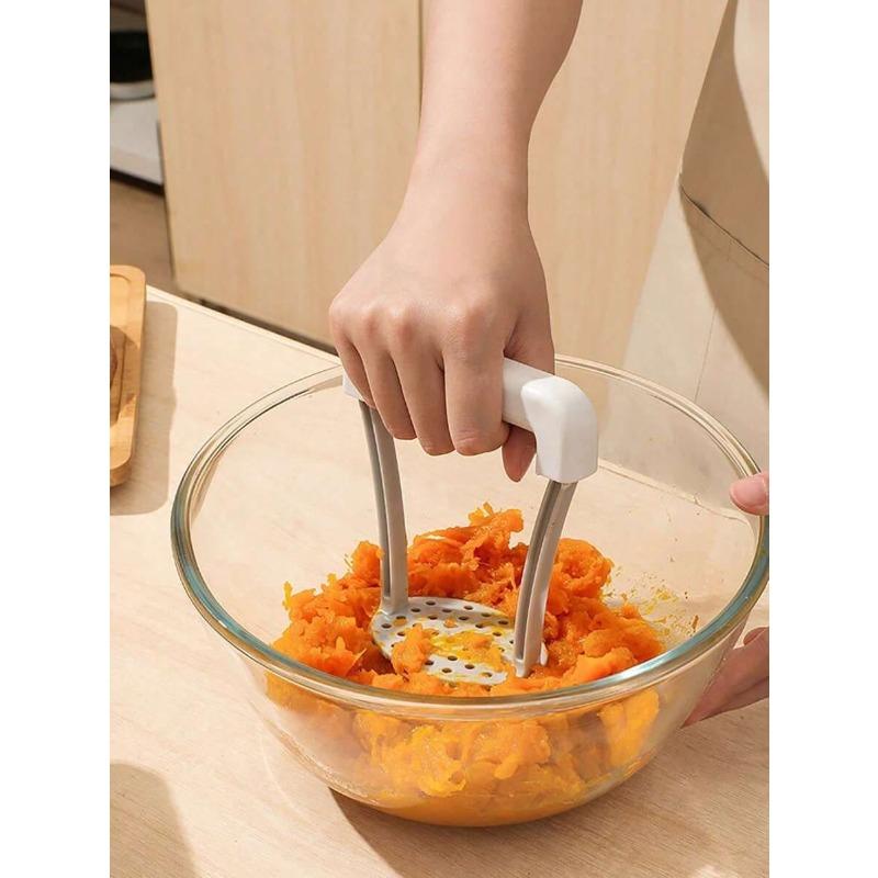 Manueller Kartoffelstampfer, Kartoffelstampfer, Langlebiges manuelles Stampfwerkzeug aus Kunststoff, Küchenwerkzeug zum Zerdrücken von Gemüse und Obst, Crusher G Press, Unverzichtbares Küchenwerkzeug