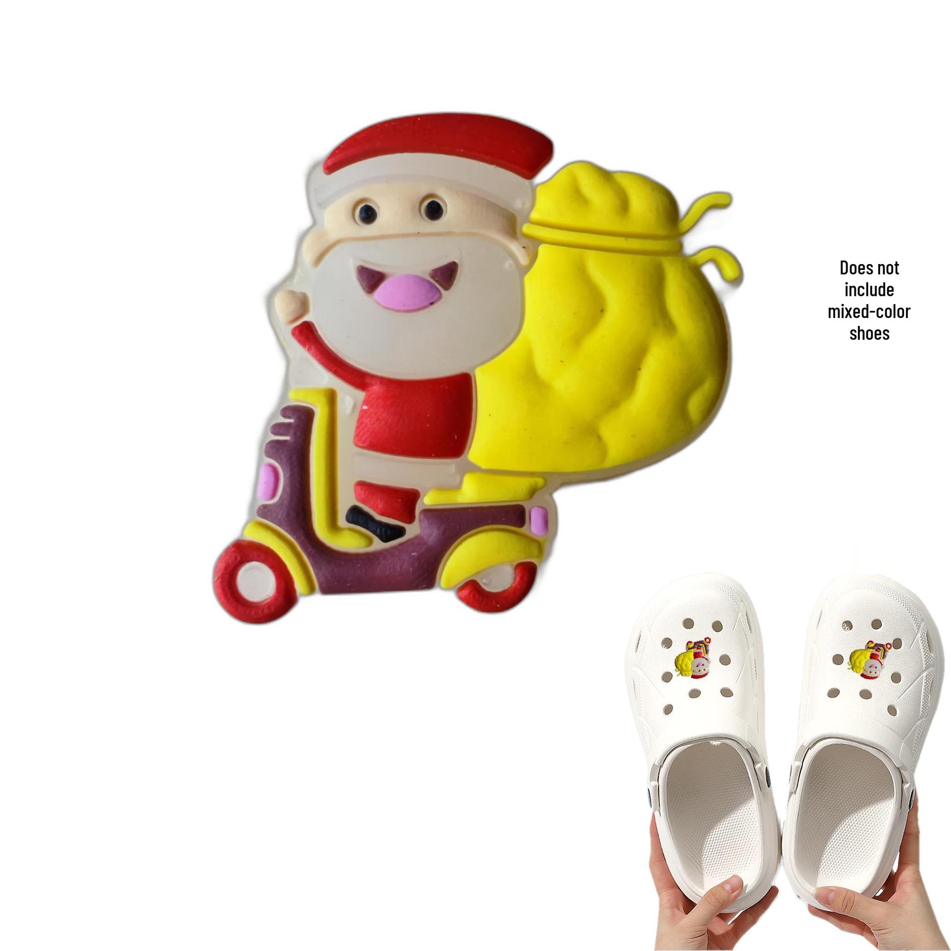 Fluorescent Christmas Cartoon PVC Shoe Buckle & Flower DIY Accessories стиль 24