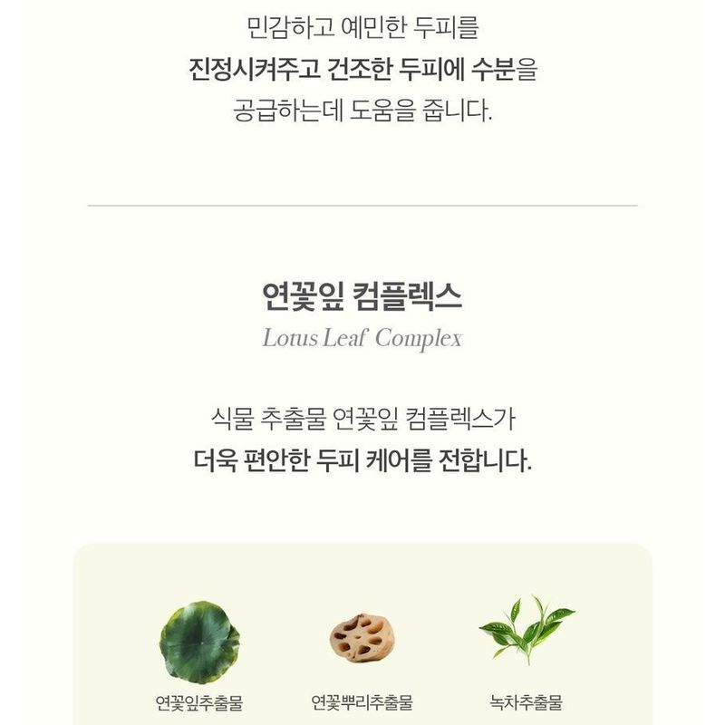 THE PURE LOTUS - Lotus Leaf Shampoo For Middle And Dry Scalp Jumbo