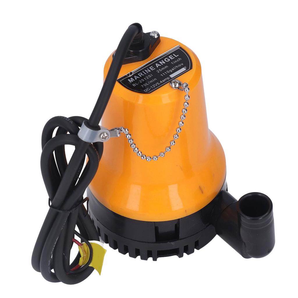 Submersible Pump Bilge Mini 70L Min 5400rpm 45W 4m Lift DC 12V for Fish Tank Boat
