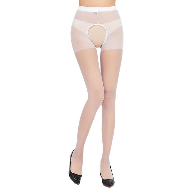 Women's Adult Sex Stockings Ultra-thin See-through Stockings Front and Rear Open Free Jumpsuits Stockings Sex Products