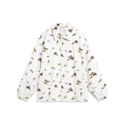 Ganzkörperdruck Lockere Freizeitjacke Herrenjacke Standard-Weiß AFDT915-1