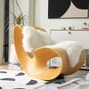 Small Apartment Dormitory Rocking Chairs Nordic Household Balcony Lazy Chair for Adult Living Room Bedroom Leisure Chaise Lounge